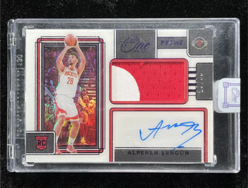 Alperen Sengun Panini One and One 2021-22 RC Rookie Patch Autograph /35 Mint Ships from Singapore 