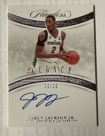 2020 Flawless Collegiate Jaren Jackson autograph #/20
