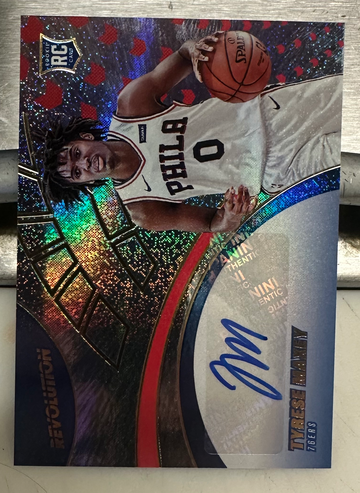 2020-21 Panini Revolution Tyrese Maxey SIXERS #RA-TM Auto Rookie RC