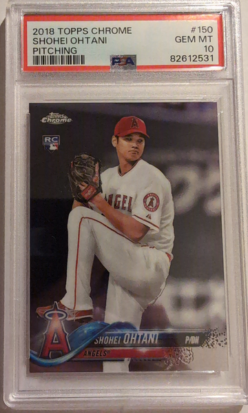 2018 Topps Chrome Shohei Ohtani Pitching Rookie #150 PSA 10 