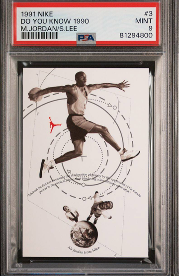 1991 Nike Michael Jordan Spike Lee do you know #3 psa 9