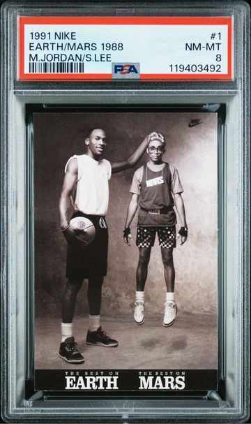 1991 nike spike lee michael Jordan earth to mars psa 8