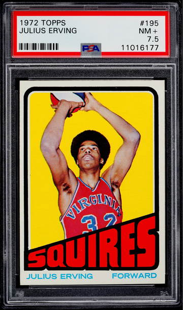 1972 Topps #195 Julius Erving PSA 7.5 Rookie RC