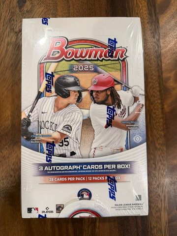 2025 Bowman Baseball Jumbo Hobby Box Factory Sealed 3 Autos