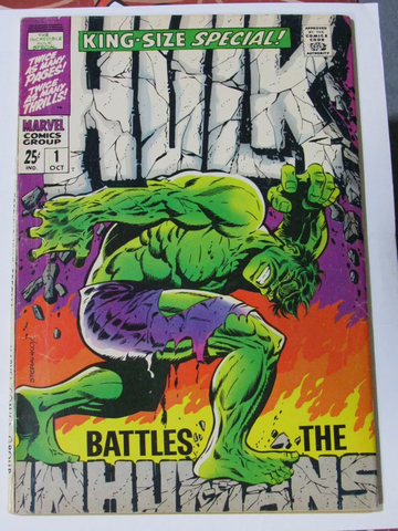 KING-SIZE SPECIAL HULK #1 FN/VF STERANKO 1968 Silver Age Marvel Comic