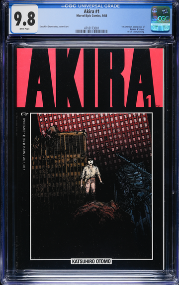 AKIRA #1 CGC 9.8 1988 WHITE PAGES!