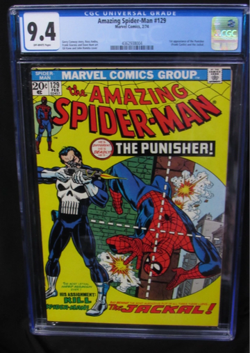 AMAZING SPIDER MAN CGC 9.4 129 1ST 1979 PUNISHER