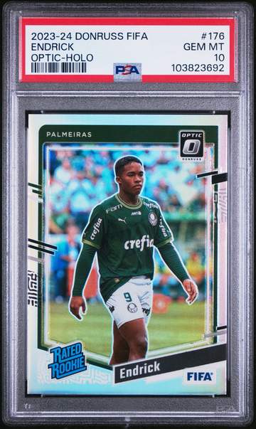 Endrick 2023 Donruss Optic Holo PSA 10 Gem Mint #176 Rated Rookie RC 🔥