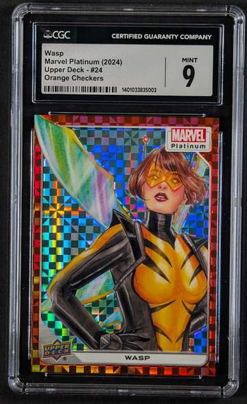 2024 Marvel Platinum Wasp Orange Checkers CGC 9