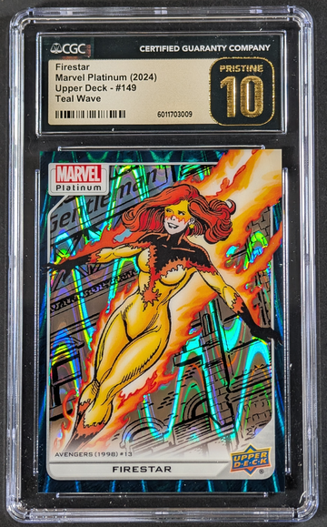 2024 Marvel Platinum Firestar Teal Wave CGC PRISTINE 10 