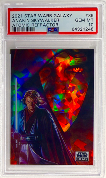 2021 Star Wars Galaxy #39 Anakin Skywalker Atomic PSA 10