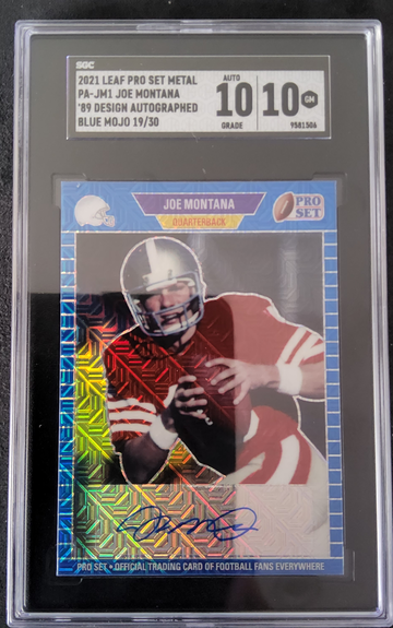 2021 Leaf Pro Set Metal PA-JM1 Joe Montana Auto /30