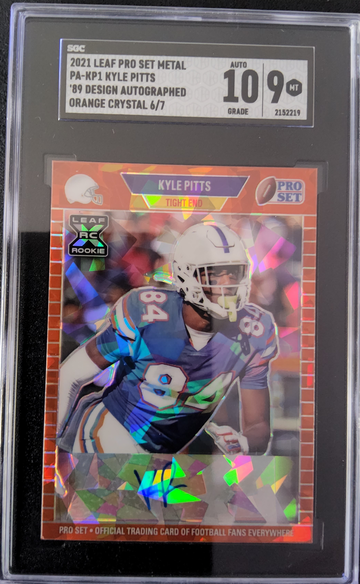 2021 Leaf Pro Set Metal PAKP1 Kyle Pitts Auto Orange Crystal /7