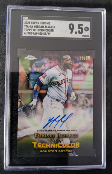 2023 Topps Chrome TTA-YA Yordan Alvarez Topps In Technicolor Autographed  /99 sgc
