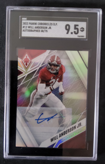 2023 Panini Chronicles DP  #12 Will Anderson Jr. Autographed  /75