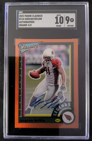 2022 Panini Classics #144 Anquan Boldin Autographed Orange /5