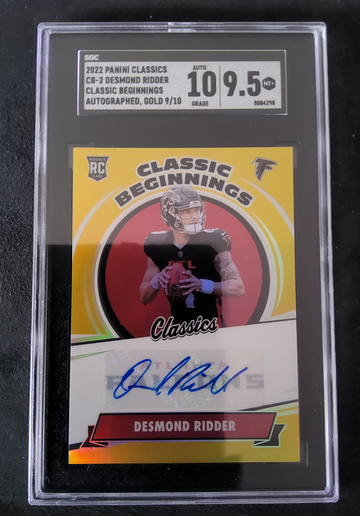 2022 Panini Classics CB2 Desmond Ridder Classic Beginnings Autographed Gold /10