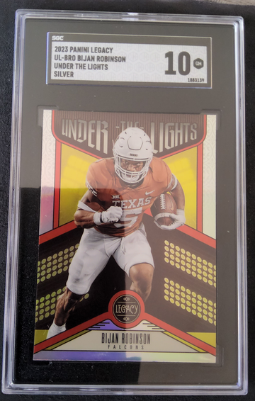 2023 Panini Legacy UL-BRO Bijan Robinson Under the Lights Silver 