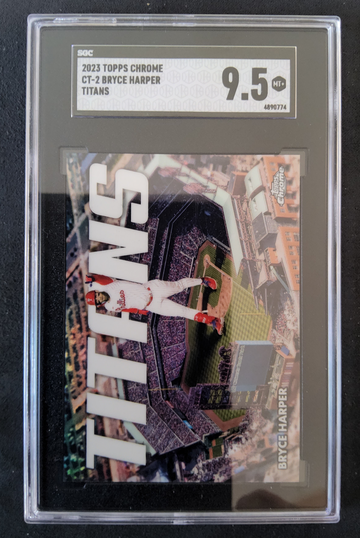 2023 Topps Chrome CT-2 Bryce Harper Titans SGC 9.5