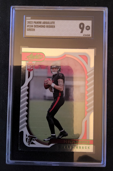 2022 Panini Absolute #104 Desmond Ridder Green SGC 9