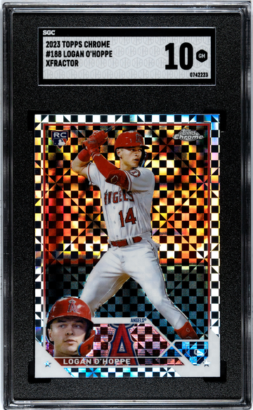 2023 Topps Chrome #188 Logan O'Hoppe XFractor SGC 10