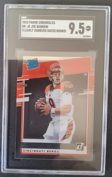 2020 Panini Chronicles RR-JB Joe Burrow Clearly Donruss Rated Rookie  SGC 9.5 