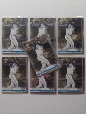 2019 Topps Chrome Update Cavan Biggio Rookie Debut Lot (7)