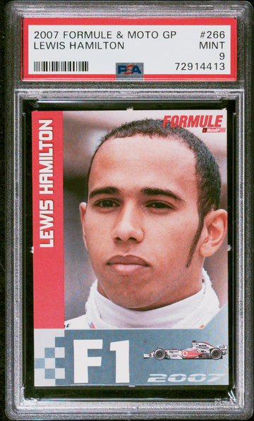 2007 Formule & MotoGP #266 Lewis Hamilton F1 Rookie PSA 9 Mint