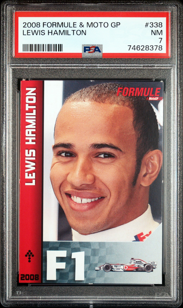 2008 Formule & MotoGP Lewis Hamilton Rookie PSA 7