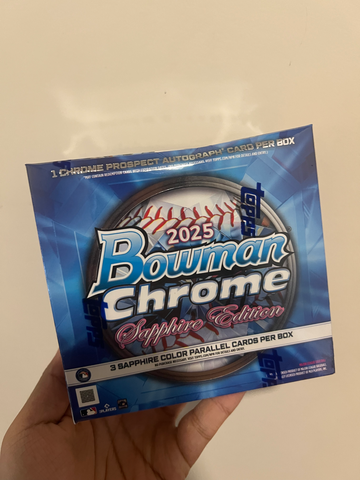 2025 Bowman Chrome Sapphire Edition Hobby Box - (In Hand)
