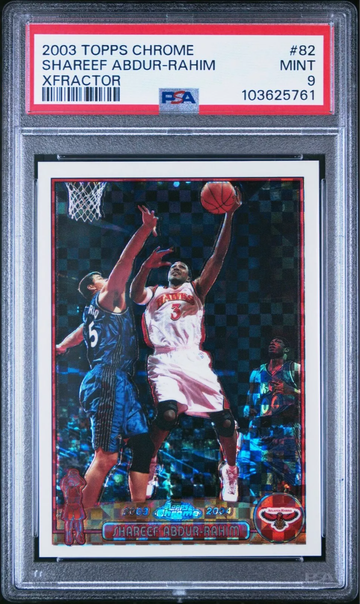 2003 TOPPS CHROME 82 SHAREEF ABDUR-RAHIM XFRACTOR /220 PSA 9