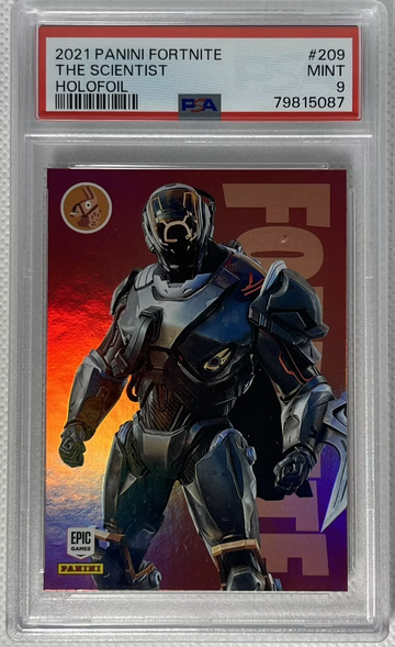2021 Panini Fortnite Series 3 The Scientist #209 Legendary Holofoil PSA 9 Mint