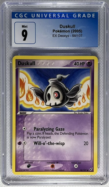 2005 Pokémon EX Deoxys Duskull 58/107 CGC 9 Mint