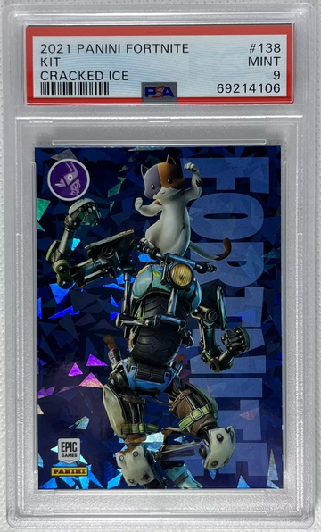 2021 Panini Fortnite Series 3 Epic Kit #138 Cracked Ice PSA 9 Mint