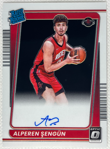 2021-22 Panini Donruss Optic Alperen Sengun Rated Rookie Auto #169 RC Houston Rockets