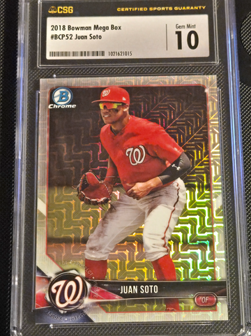 2018 Juan Soto Bowman prospect Mega CSG 10