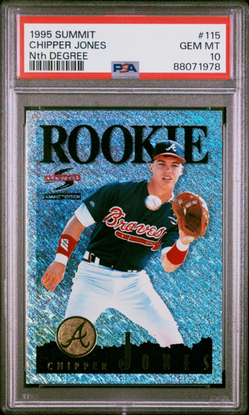 1995 Summit 115 Chipper Jones Nth Degree PSA 10 Rookie Card POP 12