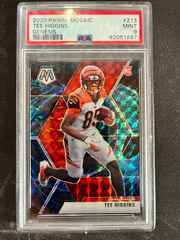 2020 Panini Mosaic Tee Higgins Genesis PSA 9