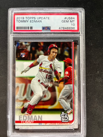 2019 Topps Tommy Edman PSA 10