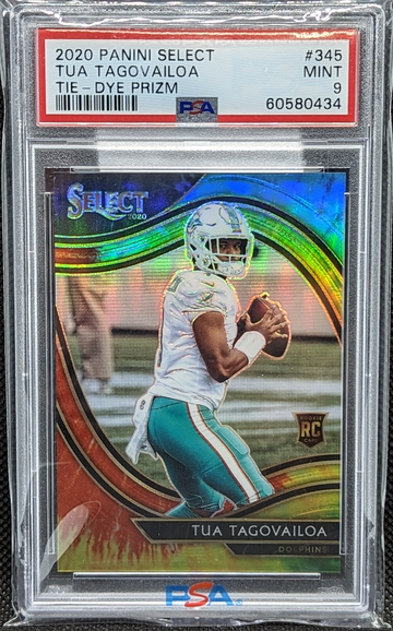 2020 Select Tua Tagovailoa Field Level Tie-Dye Prizm PSA 9