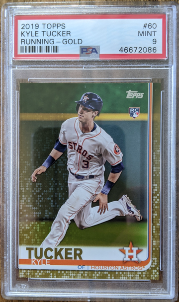 2019 Topps #60 Kyle Tucker Gold /2019 PSA 9