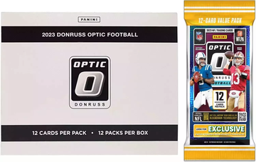 2023 Panini Donruss Optic Football Factory Fresh 12 Pack Fat Value Box
