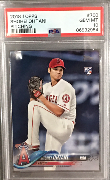 PSA 10 Shohei Ohtani 2018 Topps RC Rookie #700 Pitching Gem Angels Dodgers