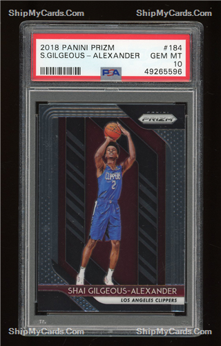 Shai Gilgeous-Alexander 2018-19 Panini Prizm Rookie RC - PSA 10