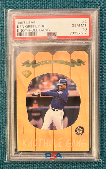 Ken Griffey Jr. 1997 Leaf Knot Hole Gang #2 PSA 10 Gem Mint /5000