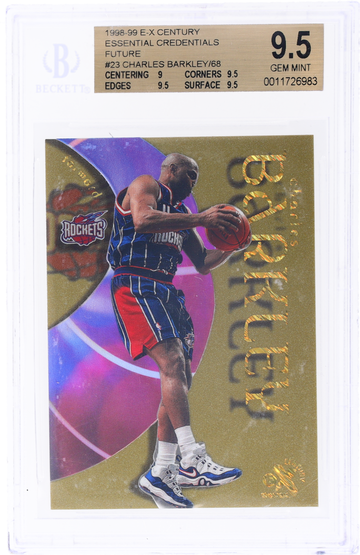 1998 Skybox E-X Century Charles Barkley Essential Credentials Future /68 BGS 9.5 Gem Mint