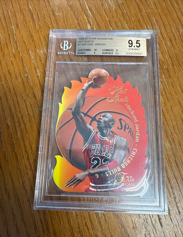 1996-97 Flair Hot Shots Michael Jordan BGS 9.5