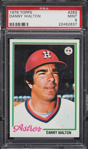 1978 Topps Baseball #263 Danny Walton Houston Astros PSA 9 MINT