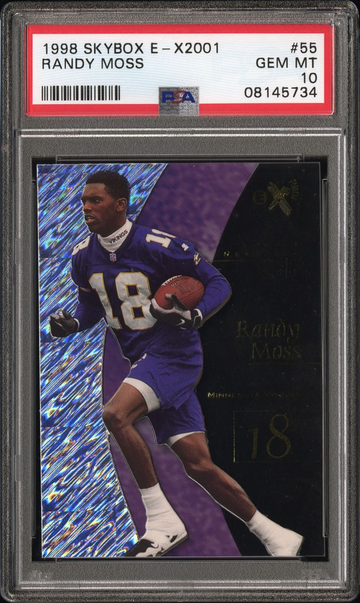 1998 SKYBOX E-X2001 RC RANDY MOSS ROOKIE CARD PSA 10 EX2001 EX-2001 