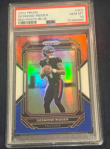 2022 Panini Prizm Red White Blue Desmond Ridder 